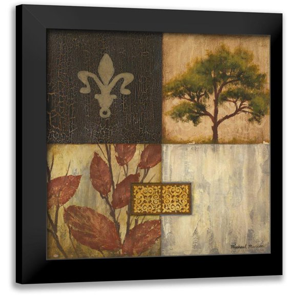 Marcon, Michael 12x12 Black Modern Framed Museum Art Print Titled - The Fall I