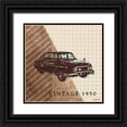 thumbnail image 1 of Marcon, Michael 12x12 Black Ornate Wood Framed with Double Matting Museum Art Print Titled - Classy Ride IV, 1 of 4