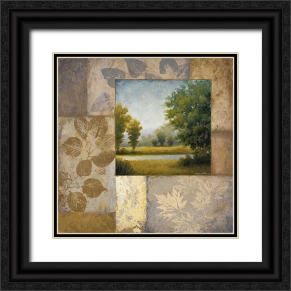 Marcon, Michael 12x12 Black Ornate Wood Framed with Double Matting Museum Art Print Titled - The End of August