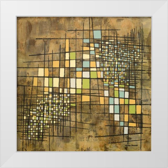 Marcon, Michael 12x12 White Modern Wood Framed Museum Art Print Titled - Fractal I