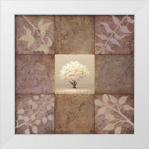 Marcon, Michael 12x12 White Modern Wood Framed Museum Art Print Titled - Gentle Radiance I