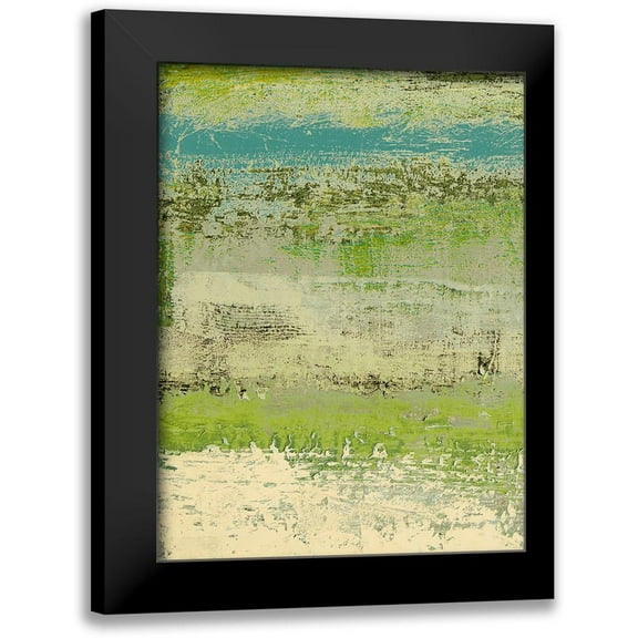Marcon, Michael 12x14 Black Modern Framed Museum Art Print Titled - Organic Green I