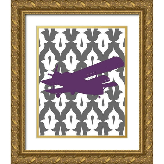 Marcon, Michael 12x14 Gold Ornate Wood Framed with Double Matting Museum Art Print Titled - Flight Patterns II