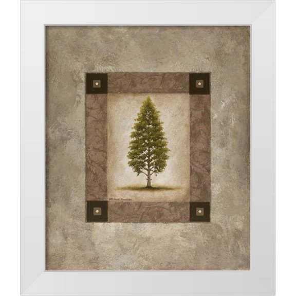 Marcon, Michael 12x14 White Modern Wood Framed Museum Art Print Titled - European Pine I