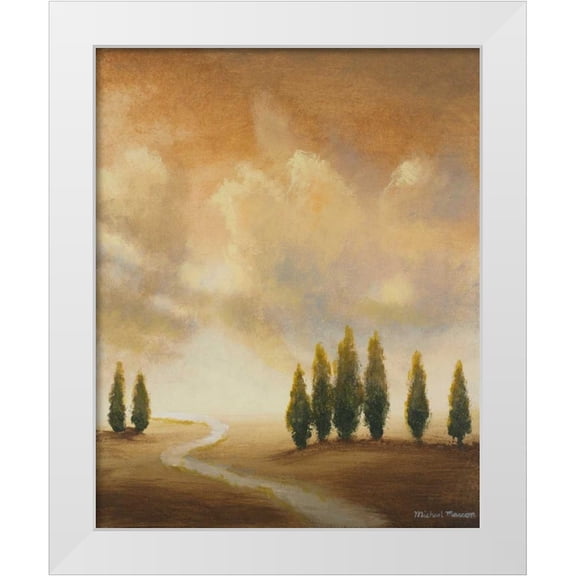 Marcon, Michael 12x14 White Modern Wood Framed Museum Art Print Titled - Open Sky I