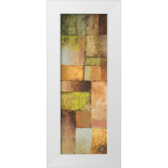 Marcon, Michael 13x32 White Modern Wood Framed Museum Art Print Titled - Autumn Mixtures I