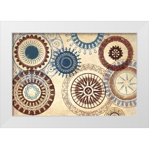 Marcon, Michael 14x11 White Modern Wood Framed Museum Art Print Titled - Adobe Textile
