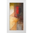 thumbnail image 1 of Marcon, Michael 14x24 White Modern Wood Framed Museum Art Print Titled - Red on Black II, 1 of 4