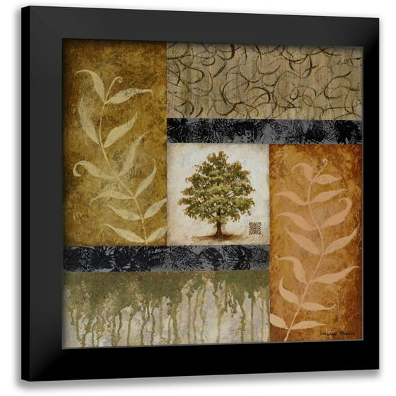 Marcon, Michael 15x15 Black Modern Framed Museum Art Print Titled - New Growth I