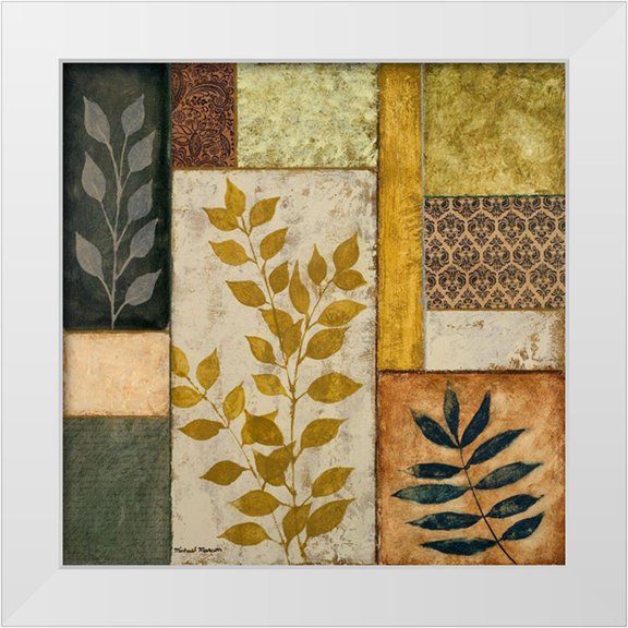 Marcon, Michael 15x15 White Modern Wood Framed Museum Art Print Titled - Natural Elements II