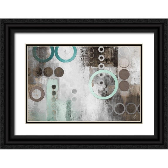 Marcon, Michael 18x13 Black Ornate Wood Framed with Double Matting Museum Art Print Titled - Mint Liberated