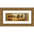 thumbnail image 1 of Marcon, Michael 18x9 Gold Ornate Wood Framed with Double Matting Museum Art Print Titled - Golden Valley I, 1 of 4