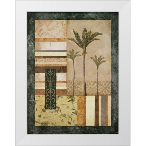 Marcon, Michael 19x24 White Modern Wood Framed Museum Art Print Titled - Nikau Palm