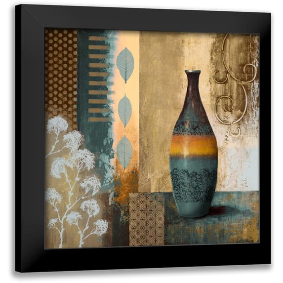 Marcon, Michael 20x20 Black Modern Framed Museum Art Print Titled - Earthly Pottery I