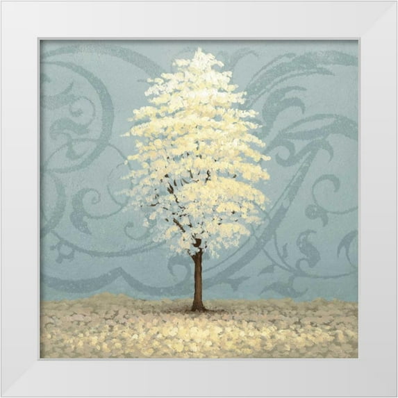 Marcon, Michael 20x20 White Modern Wood Framed Museum Art Print Titled - Blue Radiance II