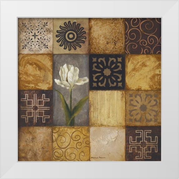 Marcon, Michael 20x20 White Modern Wood Framed Museum Art Print Titled - Modular I