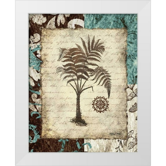 Marcon, Michael 20x24 White Modern Wood Framed Museum Art Print Titled - Secret Fern III