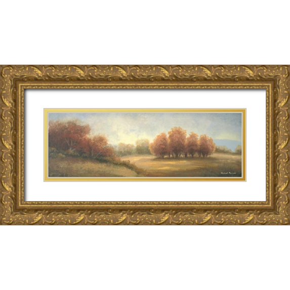 Marcon, Michael 24x11 Gold Ornate Wood Framed with Double Matting Museum Art Print Titled - In a Distant Season I