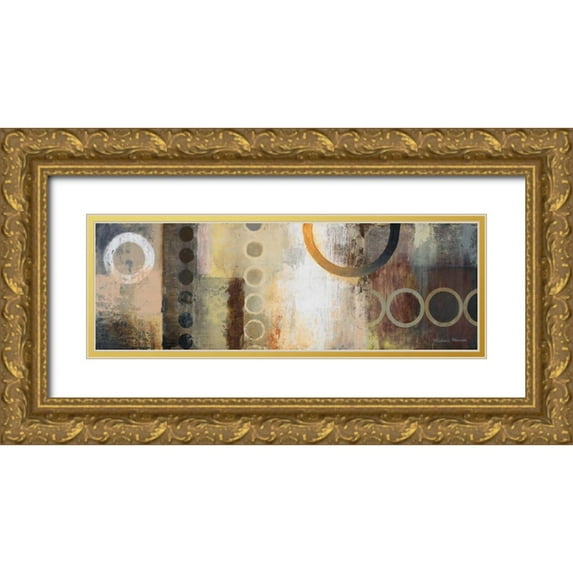 Marcon, Michael 24x11 Gold Ornate Wood Framed with Double Matting Museum Art Print Titled - Liberate II