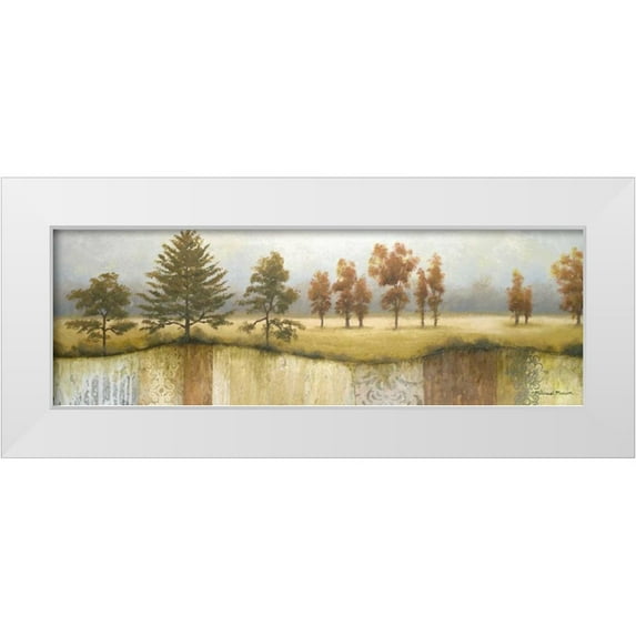 Marcon, Michael 24x11 White Modern Wood Framed Museum Art Print Titled - The End of a Winter I
