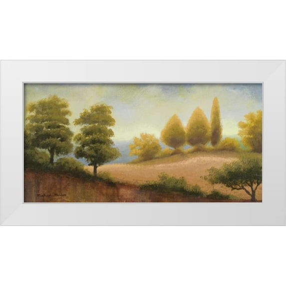 Marcon, Michael 24x14 White Modern Wood Framed Museum Art Print Titled - September Countryside