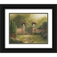 thumbnail image 1 of Marcon, Michael 24x20 Black Ornate Wood Framed with Double Matting Museum Art Print Titled - Autumn Bridge II, 1 of 4