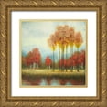 thumbnail image 1 of Marcon, Michael 26x26 Gold Ornate Wood Framed with Double Matting Museum Art Print Titled - Autumn Reds II, 1 of 4