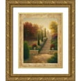 thumbnail image 1 of Marcon, Michael 26x32 Gold Ornate Wood Framed with Double Matting Museum Art Print Titled - Viola Gardens, 1 of 4