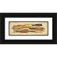 thumbnail image 1 of Marcon, Michael 32x13 Black Ornate Wood Framed with Double Matting Museum Art Print Titled - Elemental I, 1 of 4