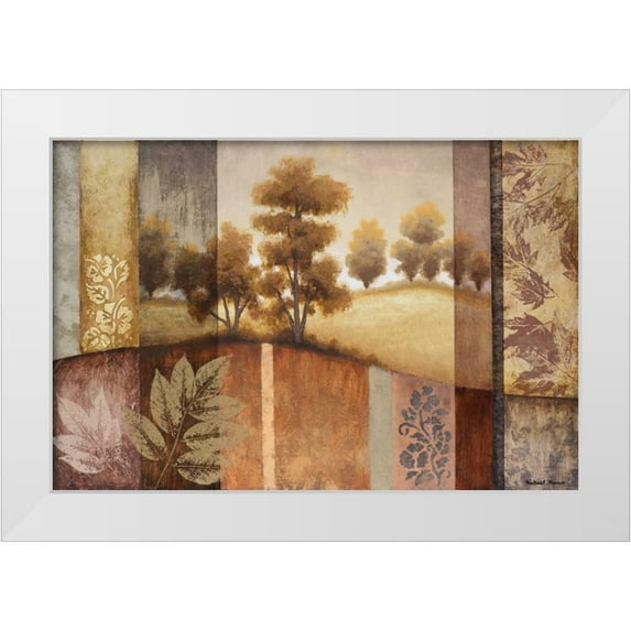Marcon, Michael 32x23 White Modern Wood Framed Museum Art Print Titled - Summer Changes II