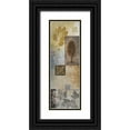 thumbnail image 1 of Marcon, Michael 7x14 Black Ornate Wood Framed with Double Matting Museum Art Print Titled - Nature in the Abstract II, 1 of 4