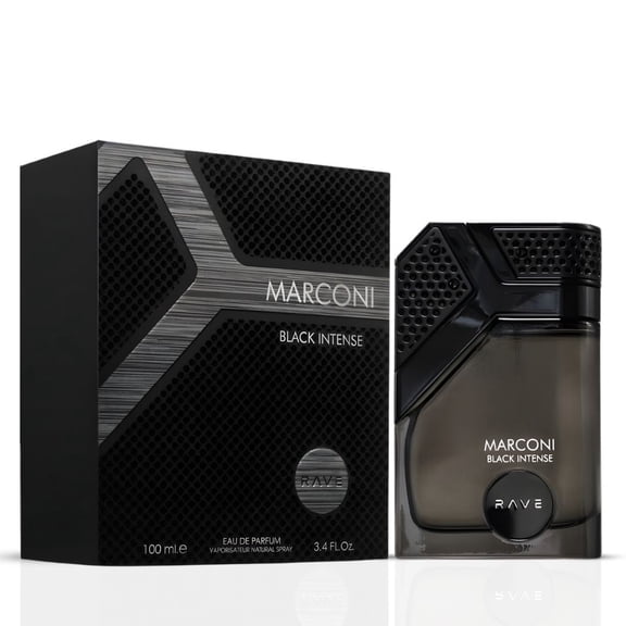 Marconi Black Intense Eau de Parfum Spray 100ml (3.4 oz) by Rave