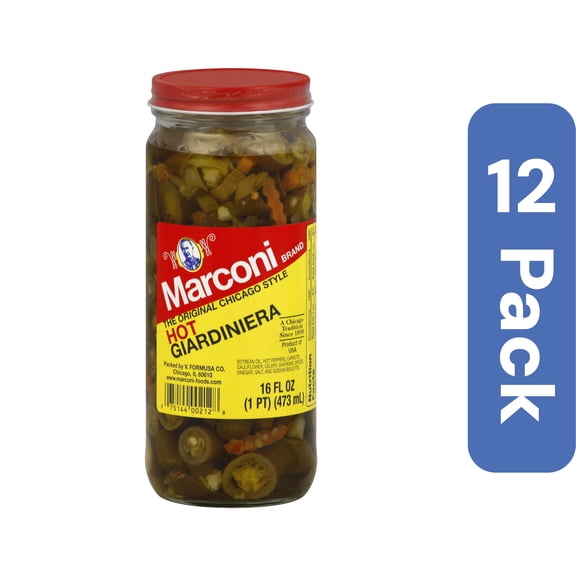 Marconi Hot Giardiniera 16 oz (Pack Of 12)