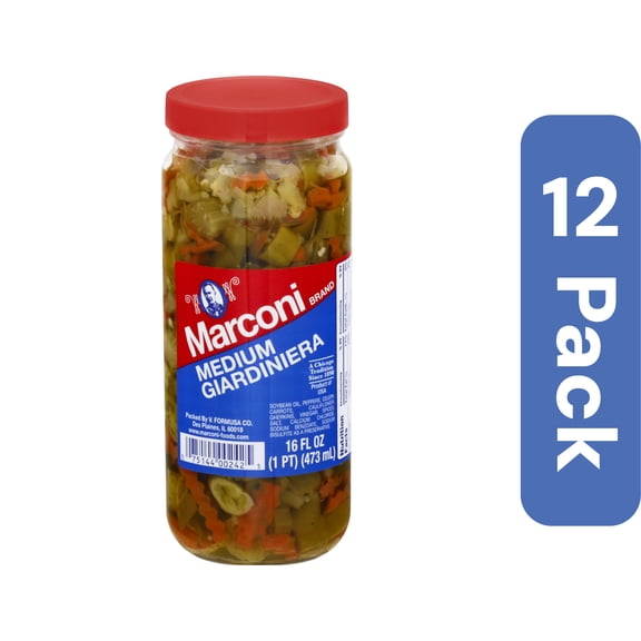Marconi Medium Giardiniera 16 oz (Pack of 12)