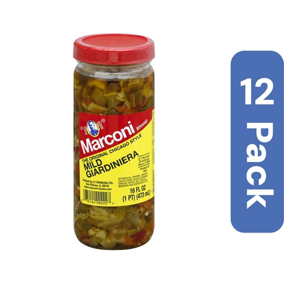 Marconi Mild Giardiniera 16 oz (Pack of 12)