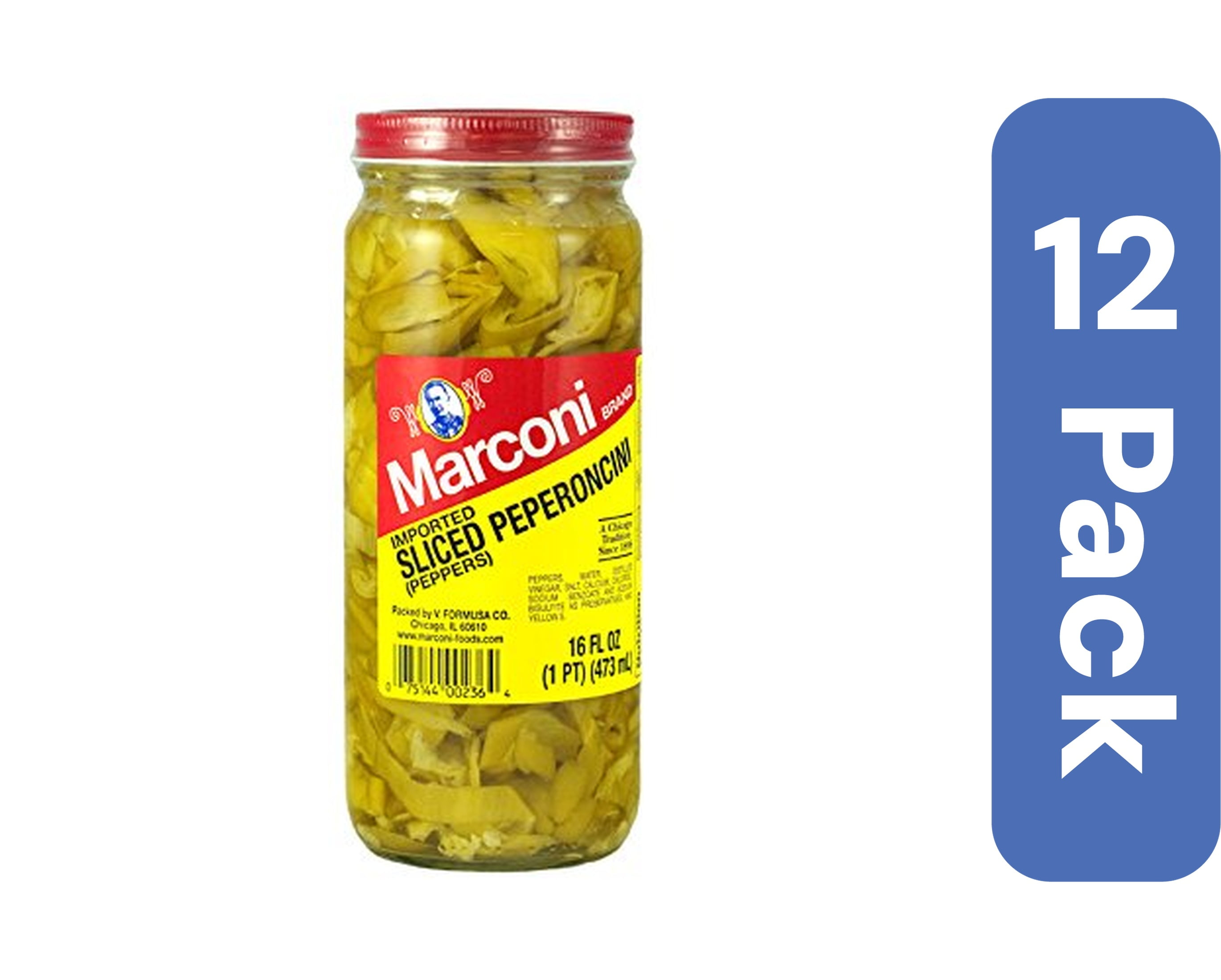 Marconi Sliced Peperoncini 16 oz (Pack Of 12) - Walmart.com