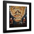 thumbnail image 1 of Marcos Zapata y taller 20x24 Black Modern Framed Museum Art Print Titled - Seated Madonna with Graduation of the Garcia Brothers (ca. 1750 - Ca. 1760), 1 of 5