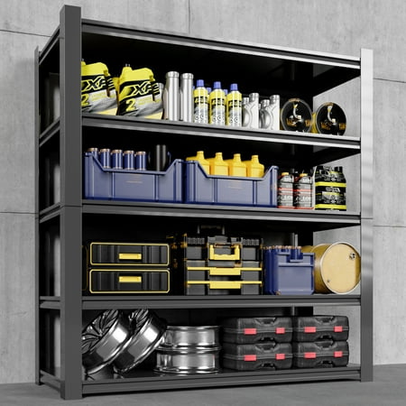 Marcree 3500LBS Garage Shelving Heavy Duty, 72" H Metal Shelves for Storage, 5 Tier Storage Rack for Warehouse Pantry Kitchen, Industrial Storage Rack