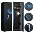 Marcree Fingerprint Gun Safe, 35 Rifle Safe with Mute Function, Dual