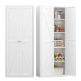 thumbnail image 1 of Marcree Kitchen Pantry Storage Cabinet,71" Tall Storage Cabinet with Doors,White Kitchen Cupboard with Adjustable Shelves,Food Pantry Cabinet for Kitchen,Dining Room, 1 of 9