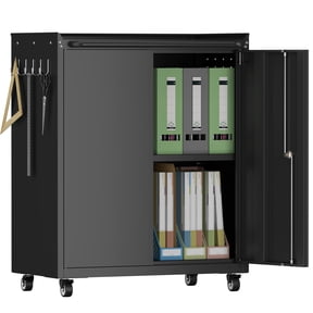 Metal Storage Cabinets with Wheels for Home