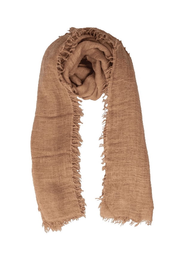 Brown Sun Washed Travel Scarf