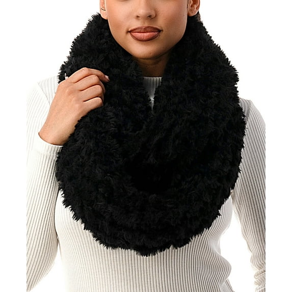 Marcus Adler Women's Ombre Faux Ultra Soft Infinity Scarf Black Size Regular