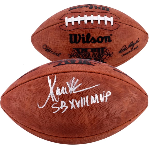 Marcus Allen Los Angeles Raiders Autographed Super Bowl XVIII Football with "SB XVIII MVP" Inscription - Fanatics Authentic Certified