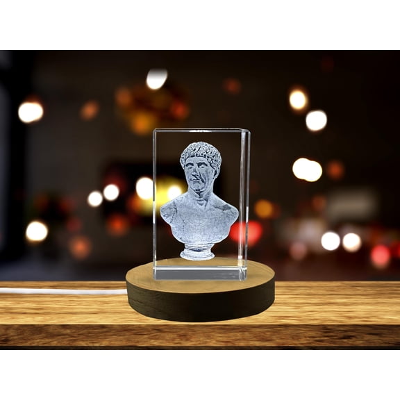 Marcus Antonius Caesar 3D Engraved Crystal Gift