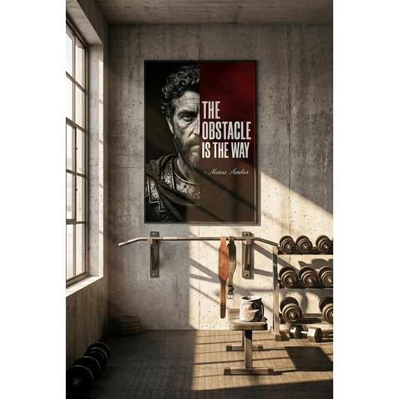 Marcus Aurelius Obstacle Wall Art Print, Unframed Paper Poster 8x10in