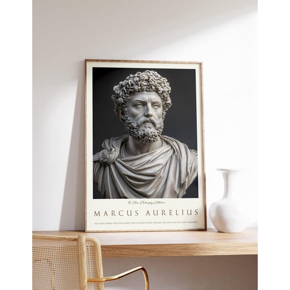 Marcus Aurelius Poster Philosophy Wall Art Stoic Art