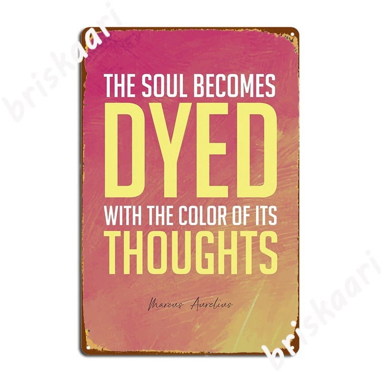 Marcus Aurelius Quote Metal Plaque Poster Cinema Living Room Plates ...