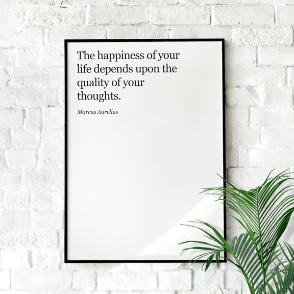 Marcus Aurelius Stoic Quote Wall Art Print, Unframed Paper Poster 8x10in