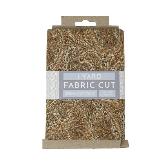 Marcus Brother 1 Yard Cut 100% Cotton Print Fabric, Paisley, 44" Wide for Quilting & Sewing